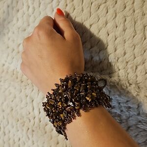 #0057 Bracelet beaded - Small Repair on inside possibly